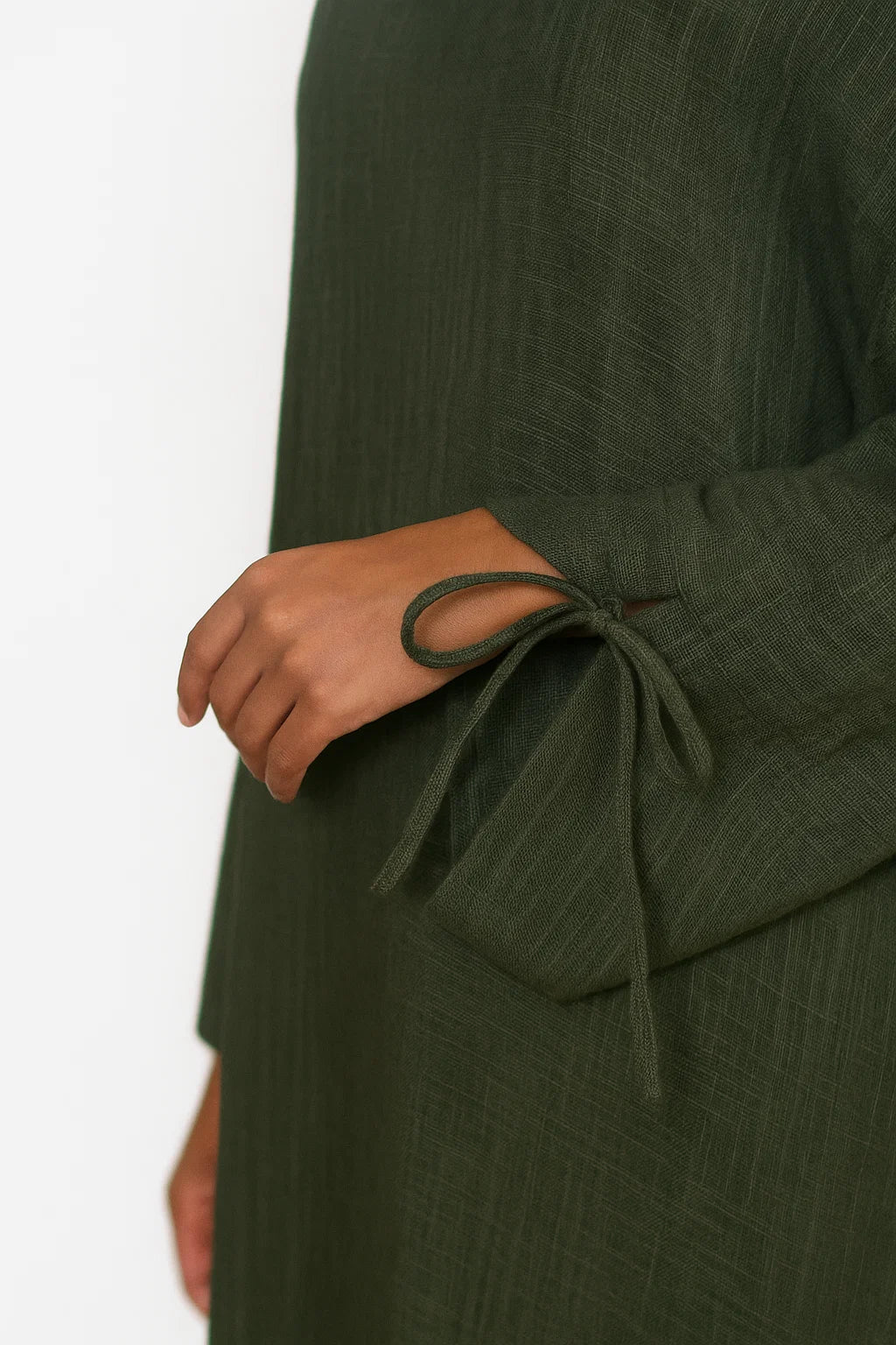 Textured Broadcloth Abaya