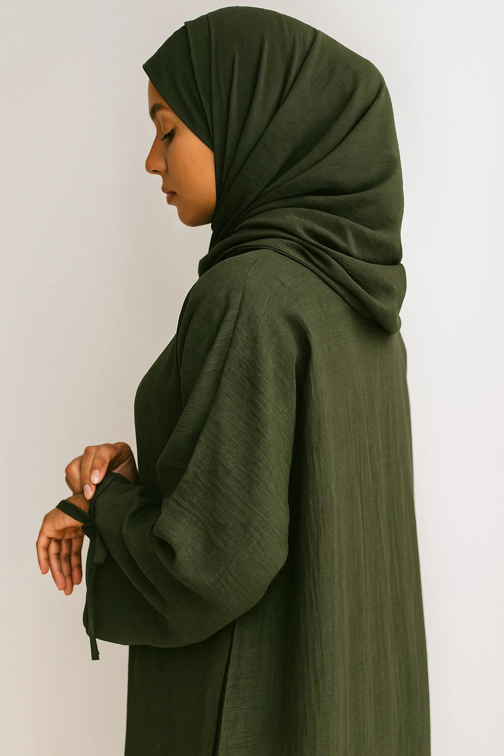 Textured Broadcloth Abaya