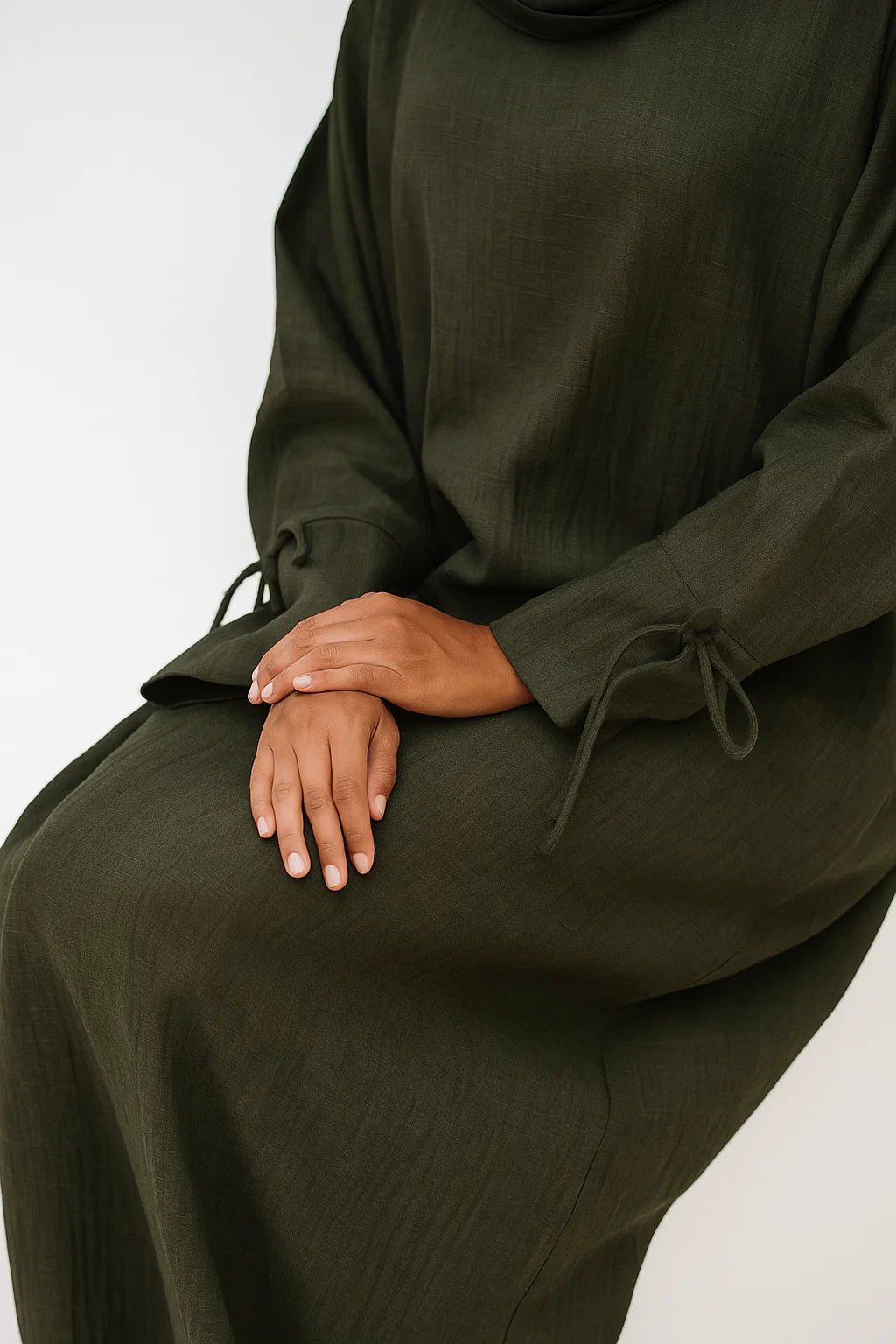 Textured Broadcloth Abaya