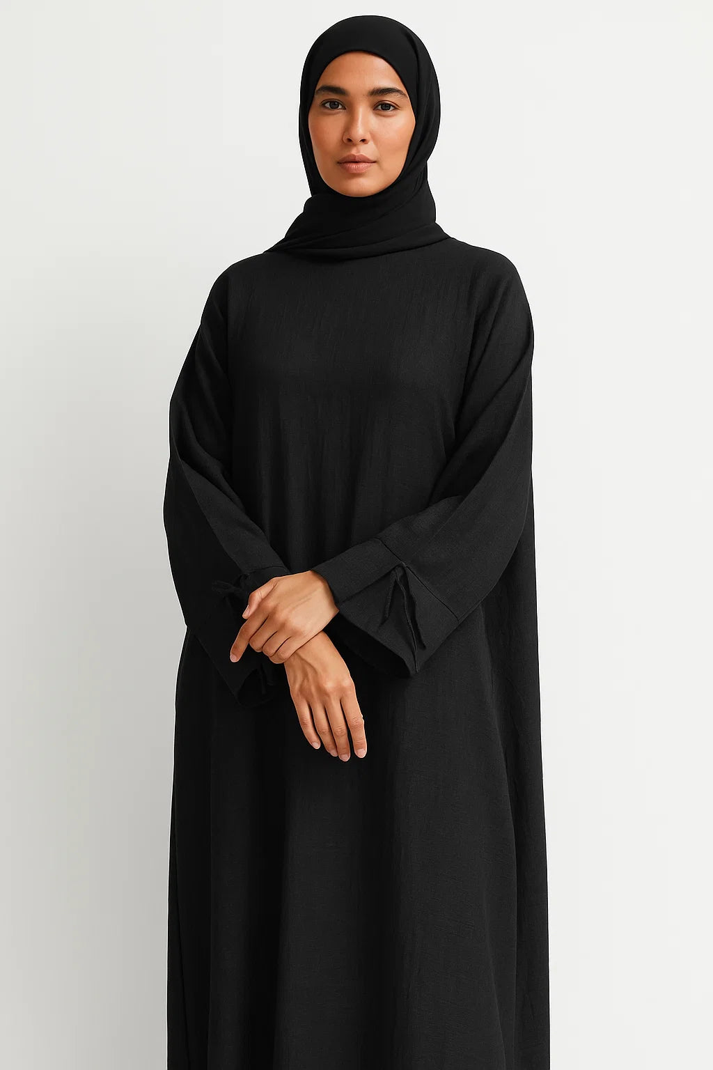 Textured Broadcloth Abaya