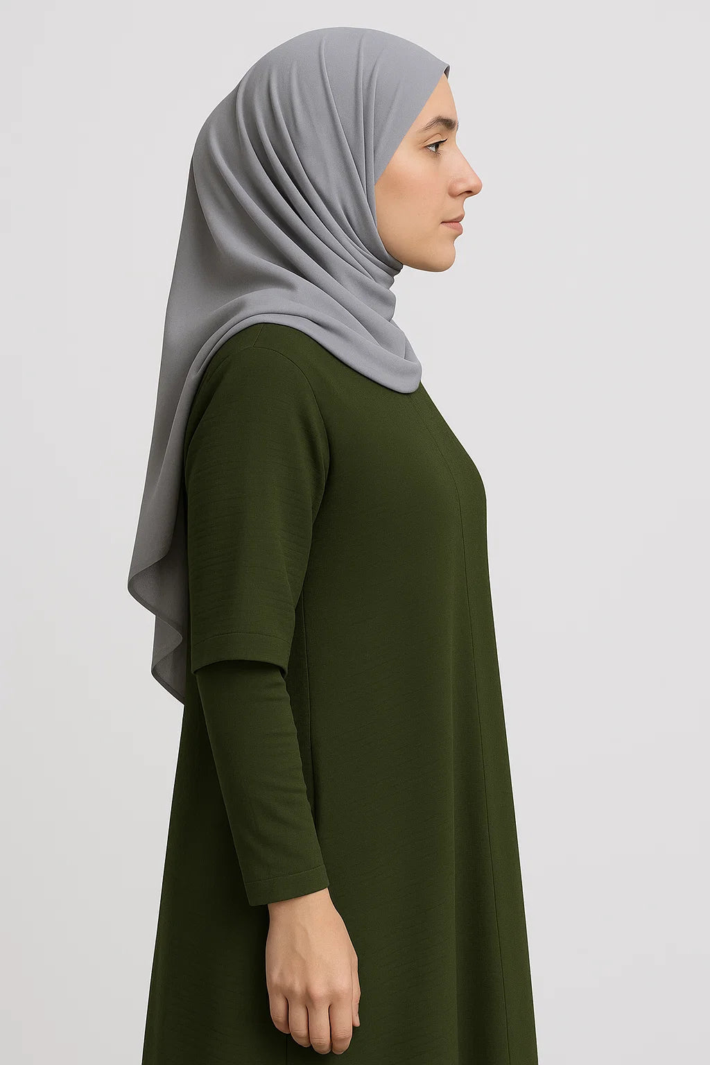 Short Sleeve Abaya – Olive Green