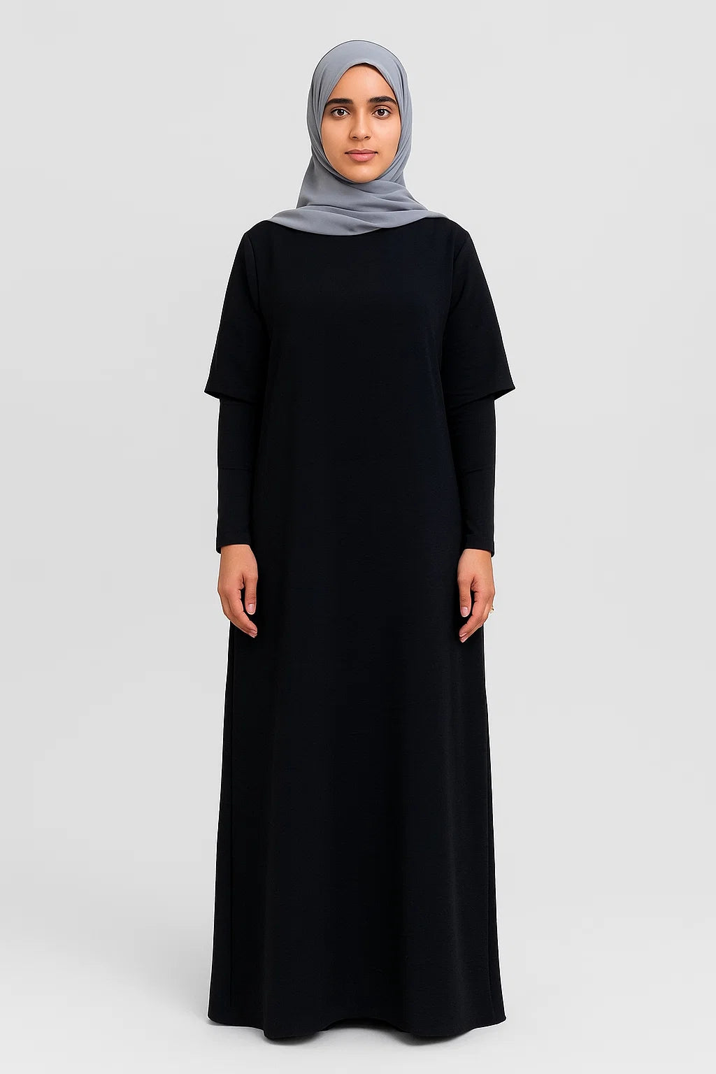 Short Sleeve Abaya - Black