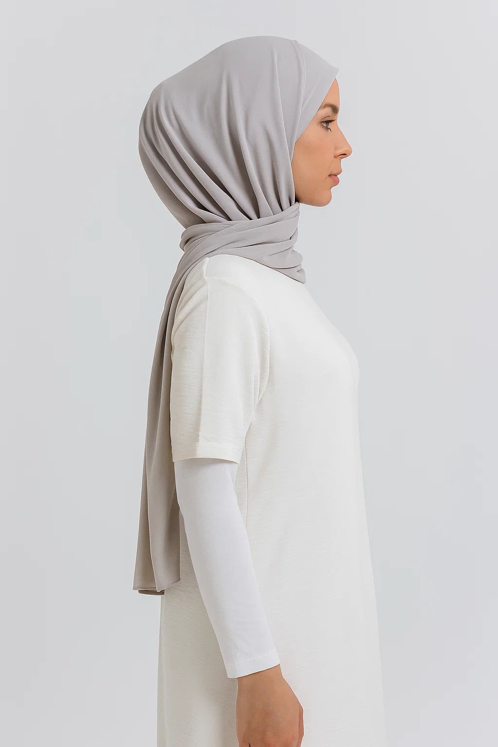 Short Sleeve Abaya – Off White