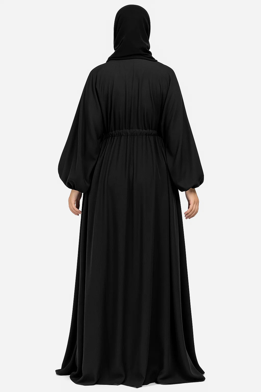 Drawstring Abaya – Black
