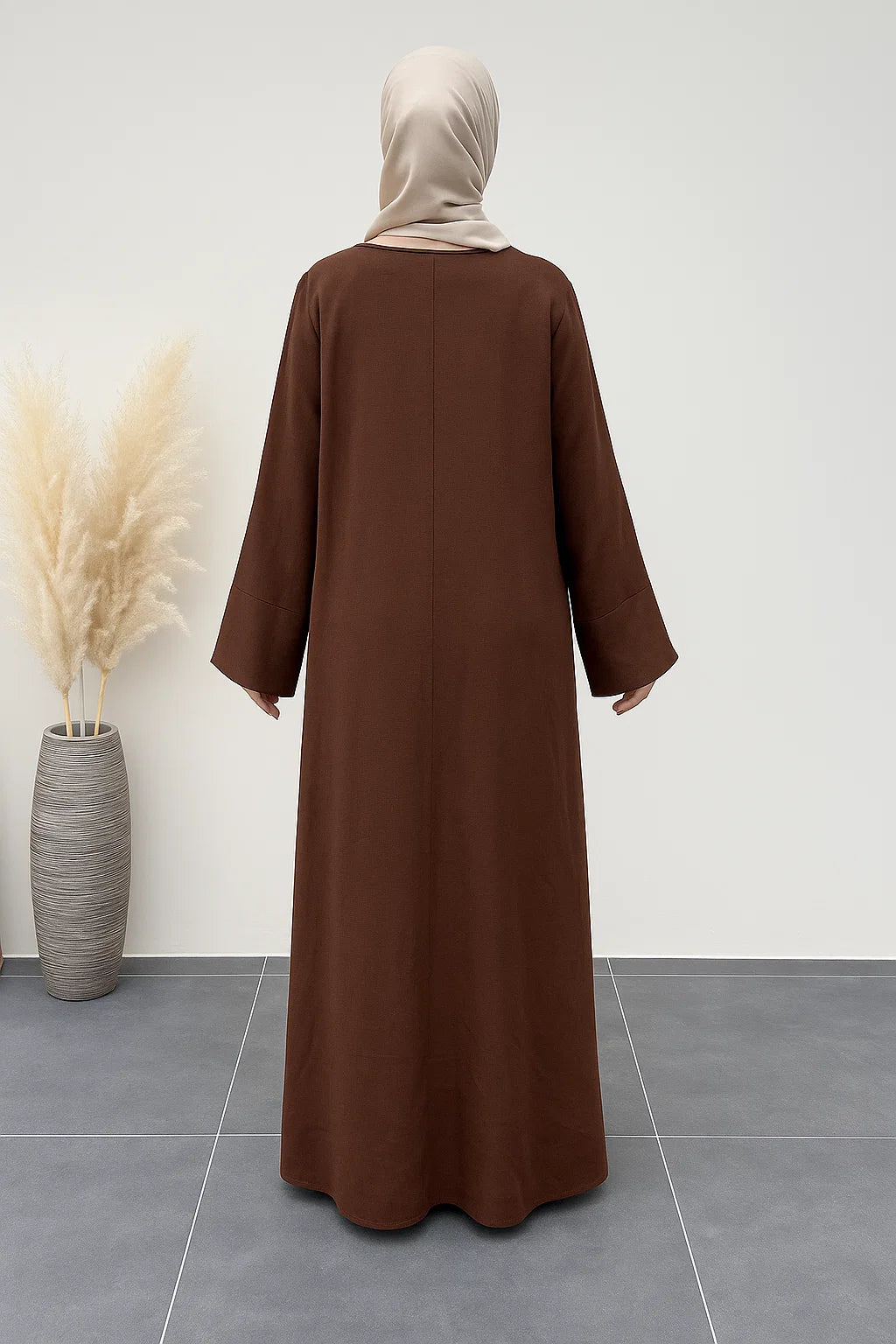 Linen Abaya – Brown